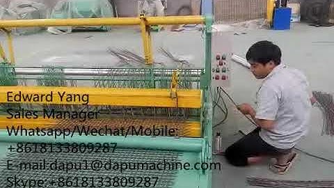 Hydraulic crimped wire mesh machine
