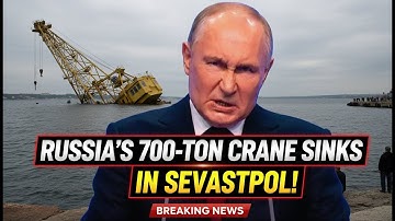 Russische kraan van 700 ton zinkt in Sebastopol!