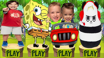 Tag with Ryan vs SpongeBob Run vs Vlad and Niki Run - Run Gameplay