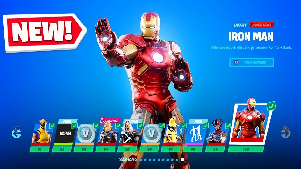 (Unlocking IRON MAN in FORTNITE! (Season 4 Full Battle Pass) YouTube