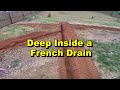 Deep red clay and french drain truth about fabric  real how to