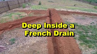 Deep Red Clay and French Drain. Truth about Fabric  Real How To Video