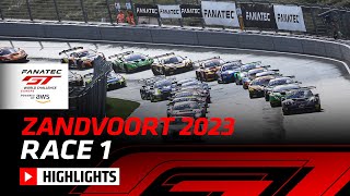 Race 1 Highlights | Zandvoort 2023 | Fanatec GT World Challenge Europe Powered by AWS