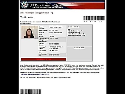 Formulaire de demande de visa usa pdf
