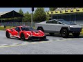Ferrari 488 Challenge Evo  vs  Tesla Cybertruck AWD  페라리488 vs 테슬라 사이버트럭