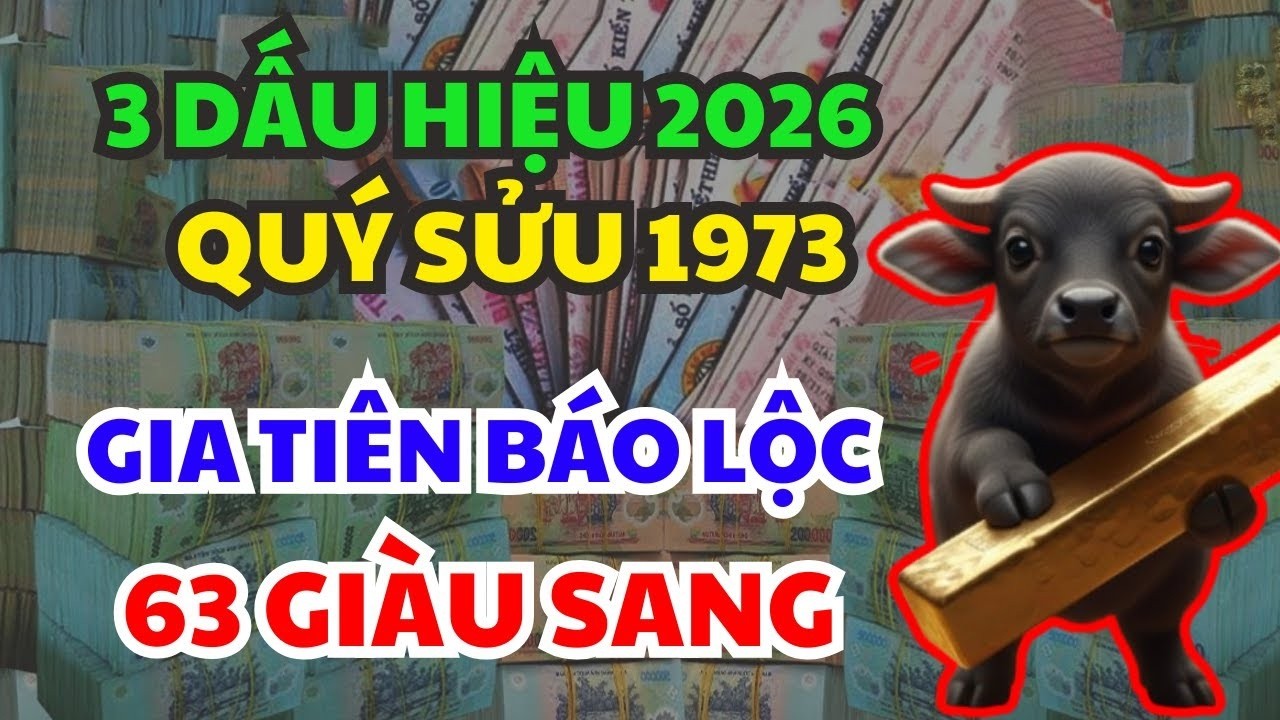 GIA TIÊN BÁO LỘC QUÝ SỬU 1973 Biết 3 Dấu Hiệu Này Năm 2026 Nhận Lộc Lớn, Tuổi 54 Đón ĐẠI PHÚC