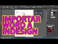 IMPORTAR  WORD A INDESIGN