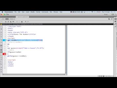 JavaScript: Guess the Number Game