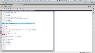 JavaScript: Guess the Number Game