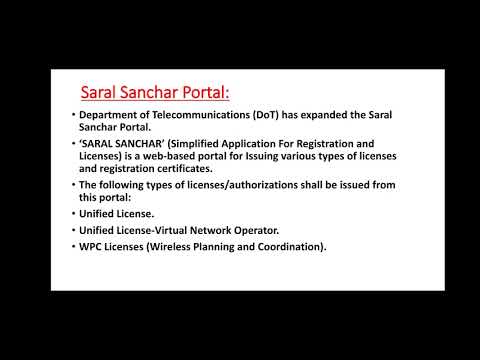 Saral Sanchar Portal explained in short for government exams UPSC SSC current affair