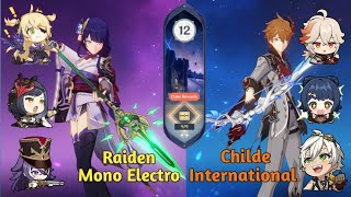 Spiral Abyss 4.6 | Childe International | Raiden Mono Electro | 9 Stars | Bangla