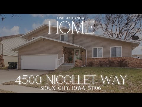 4500 Nicollet Way, Sioux City, IA home video tour