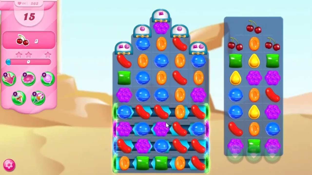 Candy Crush Saga Level 563 No Boosters (New Version) - Youtube