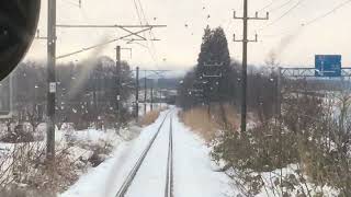 JR東日本　701系5000番台　N5010編成　田沢湖線　赤渕駅→春木場駅　前面展望