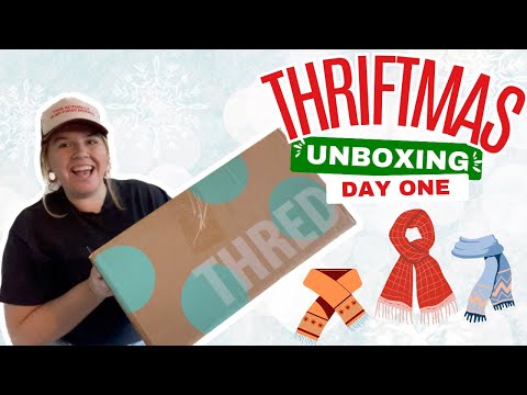 Thriftmas Unboxing Day 1 - ThredUP Scarf Box Honest Review