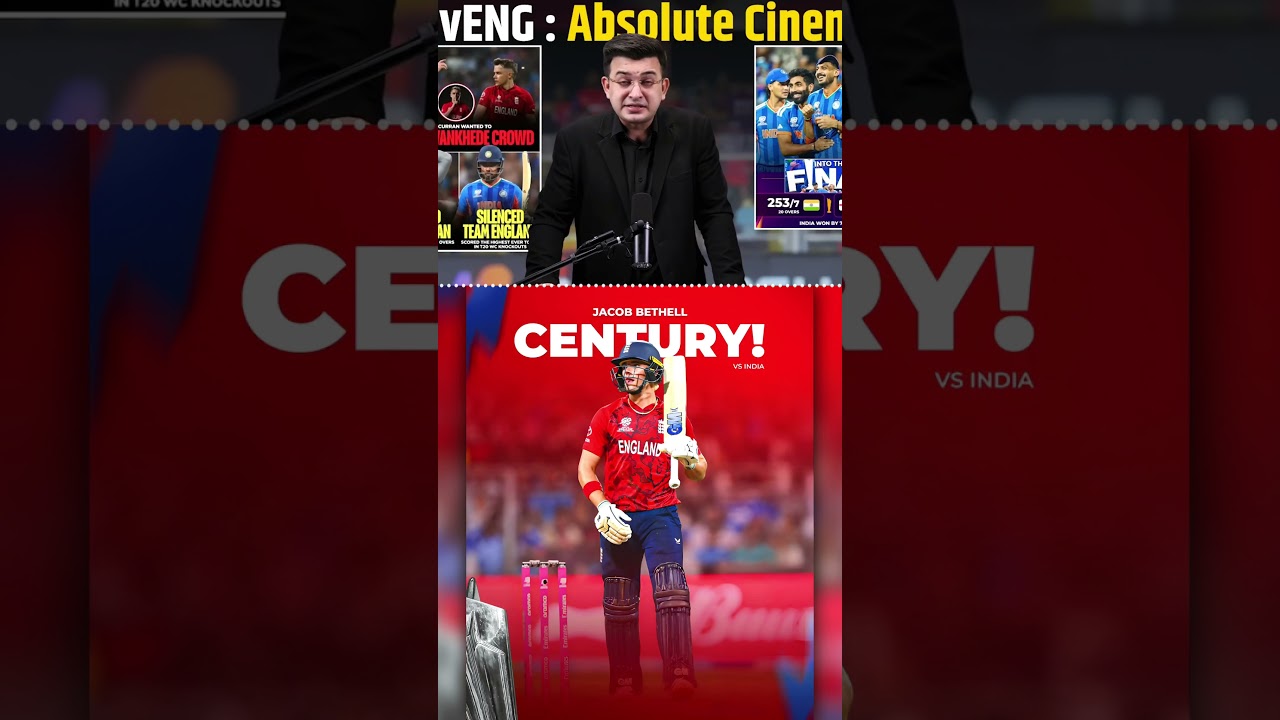 Jacob Bethell T20I Century In Semi-Final 🏏💥