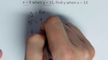 College Algebra Direct Variation Example 1