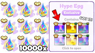 I OPENED 10000 HYPE EGGS & GOT *TITANIC PARTY CAT* OMG! (Pet Simulator 99)