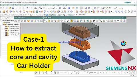 Case-1// How to extract core and cavity in NX CAD with Mold wizard //Mold and Tool