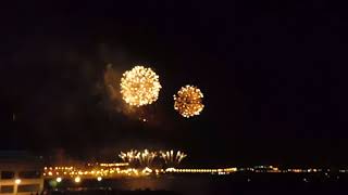 Alicante 29-06-2018 - Fireworks at the beach