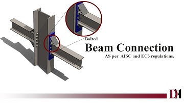 Beam connection-001| Structural design|Solidworks weldments|Beam design