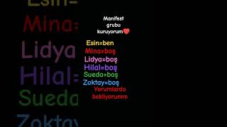 şartlar abone olup like atmak #ytdayibenionecikarnolur #itzy #manifest