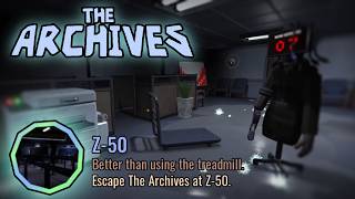 I reached Z-050 in the NEW Doors Archives UPDATE | Roblox
