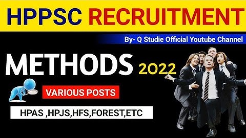 HPPSC Recruitment Methods 2022 | HPPSC Various Posts Recruitment Process In Hindi | Interview ??
