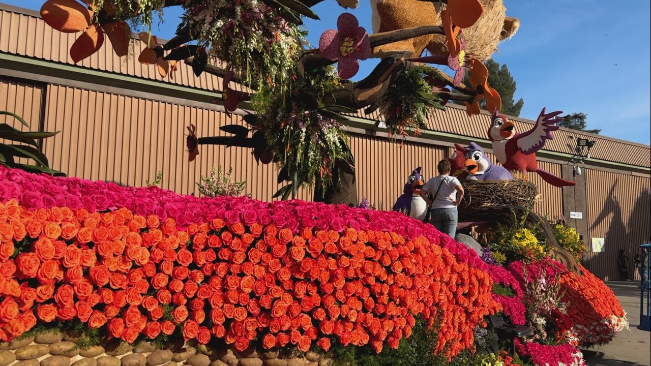 Rose Parade Float Walk-Through Before Judging - December 31, 2024 - YouTube
