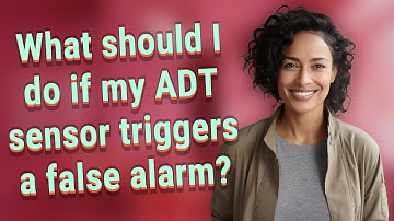 What should I do if my ADT sensor triggers a false alarm?