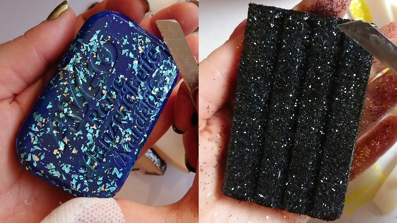 Soap Carving ASMR Relaxing Sounds no talking Satisfying ASMR Video