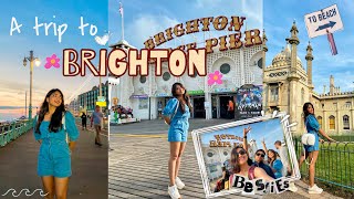 A day in Brighton, UK | Beach, Sunset, Amusement Park | Indian Students in London | Vlog