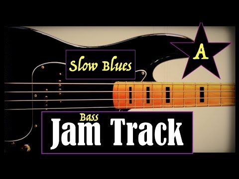 slow-blues-backing-track-//-bass-jam-(a)