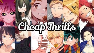 🎙️ MHA/BNHA Characters Singing 'Cheap Thrills' 🎙️