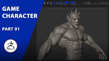 Game character: part 01 - Sculpting in Zbrush