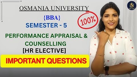 PRESTATIEBEOORDELING & COUNSELLING|| BBA || SEM-5 || BELANGRIJKE VRAGEN || ‎@shivanipallela