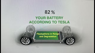 2. Tesla Battery Range Fluctuations and Degradation
The is the 2nd in a series called Your Battery According to Tesla only using information from the Tesla website and the owners manual.
Your Battery According to Tesla Series:
-Introduction to Series:
https://www.youtube.com/watch?v=xkb9GVBTnaY&t=4s
-What Range Really Means:
https://www.youtube.com/watch?v=hDE3ZYRUQ4E
-Battery Range Fluctuations & Degradation:
https://www.youtube.com/watch?v=NBSAzIyfAFU&t=11s
-How to Get the Best Range:
https://www.youtube.com/watch?v=VJvoqRmNy-Q&t=1s
-Tesla Best Charging Habits:
https://www.youtube.com/watch?v=TOxTDew6kvo&t=164s
-How Your Tesla Charges:
https://www.youtube.com/watch?v=lSSyV0Y5XQs&t=108s
-Phantom Drain:
https://www.youtube.com/watch?v=KoLHi7A_Dcs
The link my local Tesla Service Center referred me to:
https://www.tesla.com/support/range?redirect=no 2. Tesla Battery Range Fluctuations and Degradation