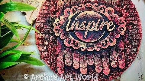 Simple and easy low cost mixed media altered MDF panel || Facebook Live Session