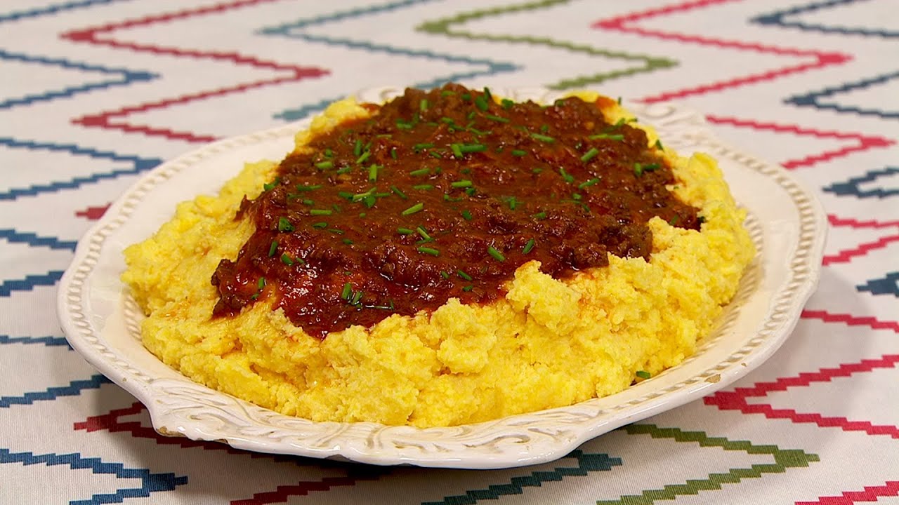 Polenta con salsa boloñesa