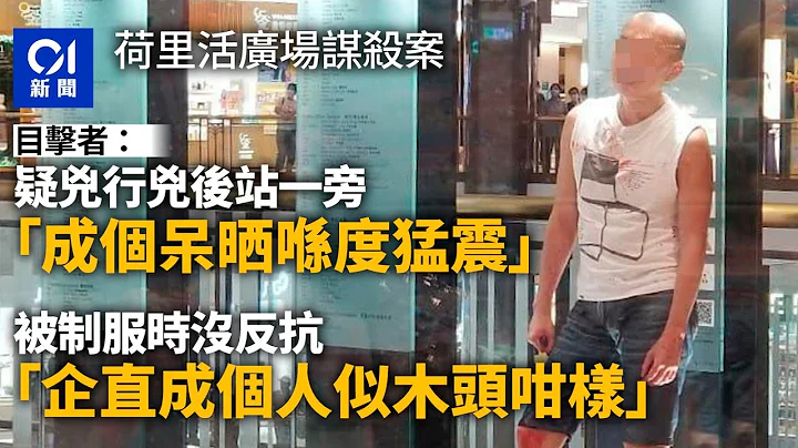 荷里活广场凶案｜目击者：死者初时有反应　疑凶「成个呆晒猛震」｜01新闻｜钻石山｜荷里活广场｜谋杀案｜鱼生刀｜光头 - 天天要闻