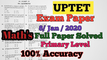 UPTET 2020 Math