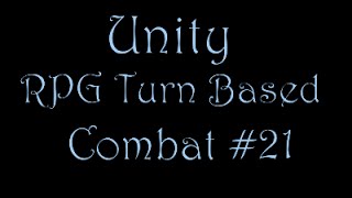 Unity C# - RPG Turn Based Combat - Part 21- Use Inventory Item