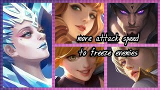 Aurora, more attack speed to freeze enemies