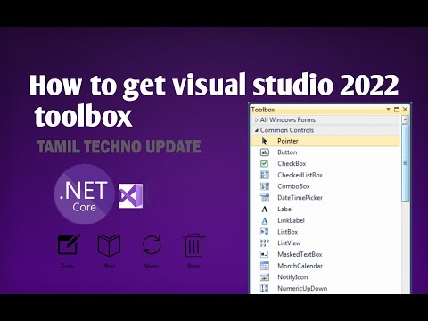 How to get visual studio 2022 toolbox 100 ✅. ASP.NET