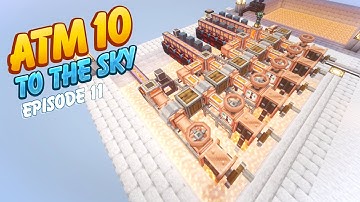 How to Get Infinite Lava with Create - ATM10 To the Sky - Ep 11 Minecraft Sky Block