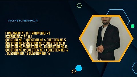 F.Sc Part 1 Ch#9 Exercise#9.1 (fundamental of trigonometry)#onlineclasses #onlinelearning #youtube