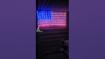 Solar Powered LED American Flag | U.S.A. 4th of July | Holiday Lights