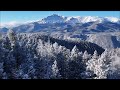 02-17-2024 Rampart Range Pikes Peak, CO - EPIC Post Snow Drone Footage of Pikes Peak