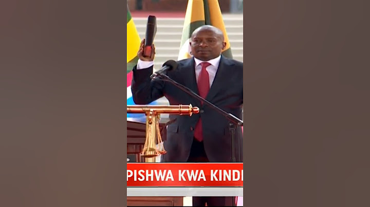 KITHURE KINDIKI SWORN IN AS THE DEPUTY PRESIDENT OF KENYA
