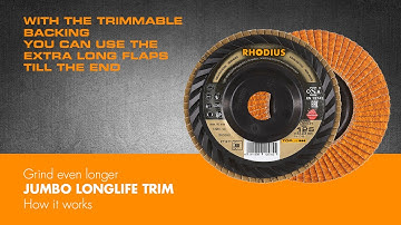 Trimming the flap disc for the angle grinder | Extend service life